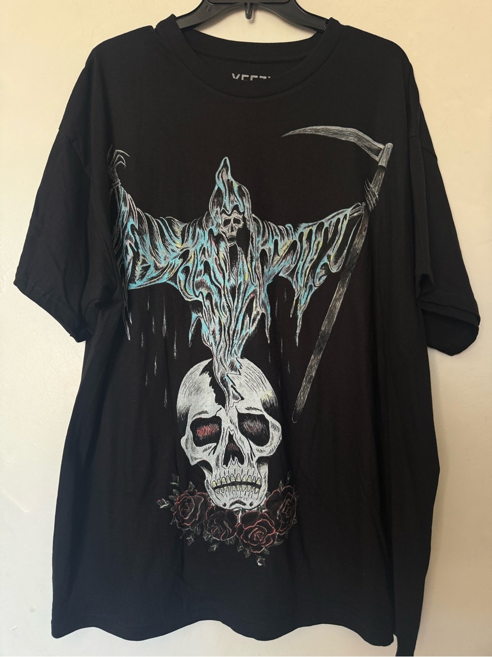 Yeezy Yeezus God Wants You Grim Reaper Black Graphic Shirt Men’s X-Large NWOT
